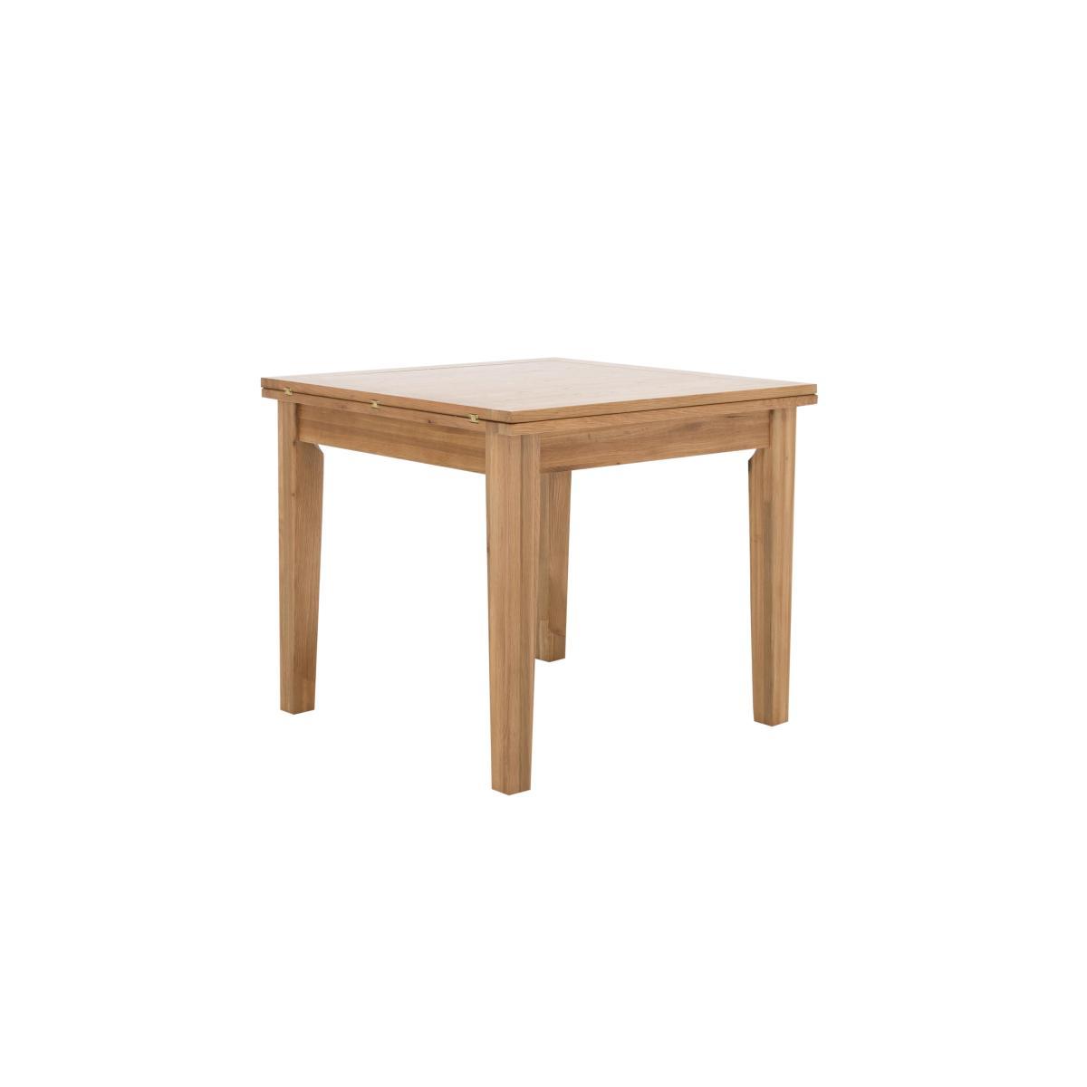 Furnitureland - California Solid Oak Flip Top Extending Table and 4 Button Back Upholstered Chairs – image 9