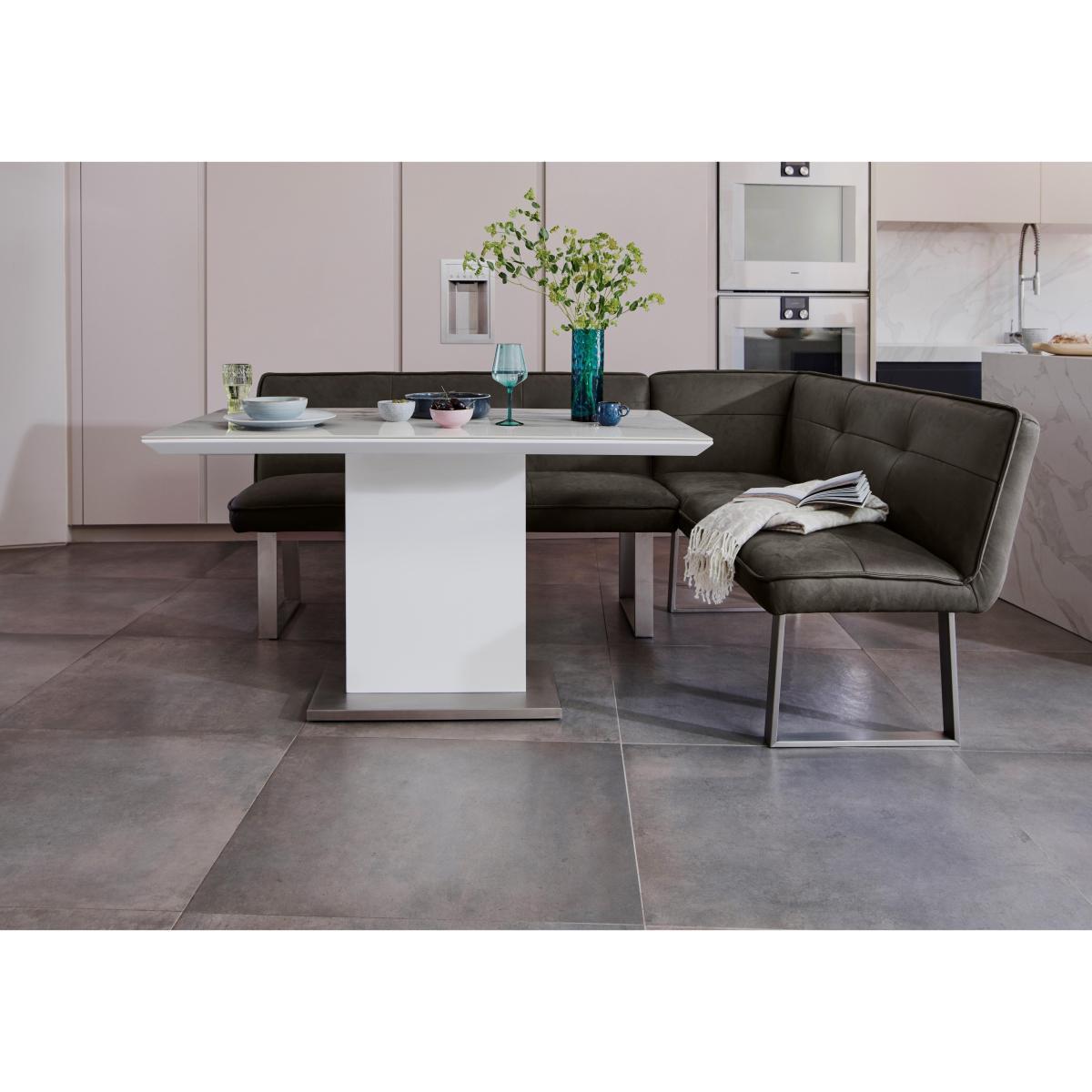 Central Park Dining Table and Right Hand Facing Corner Bench - Grey – image 2