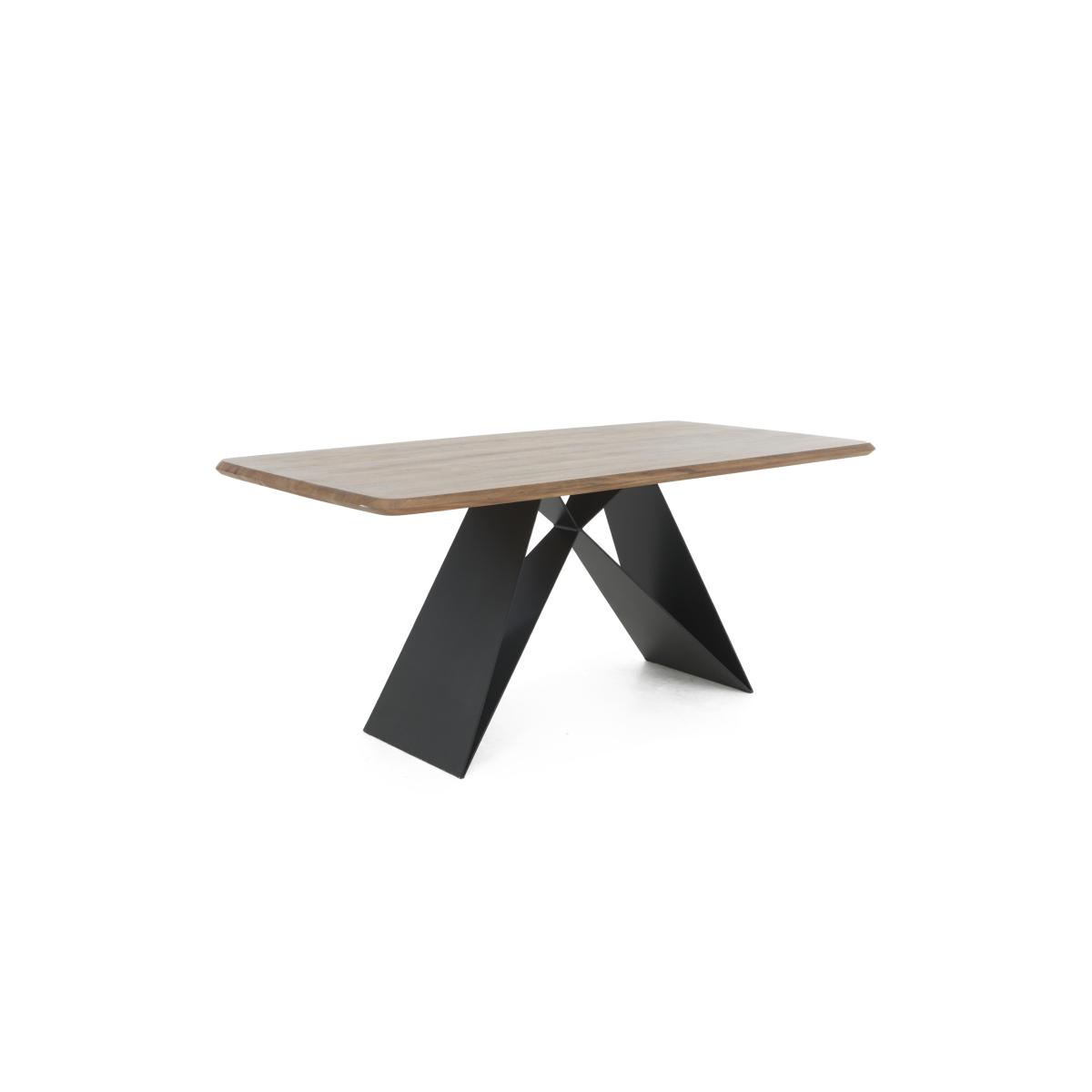 Lucio 170cm Dining Table with 150cm Bench and 2 Faux Leather Swivel Chairs - Brown – image 4