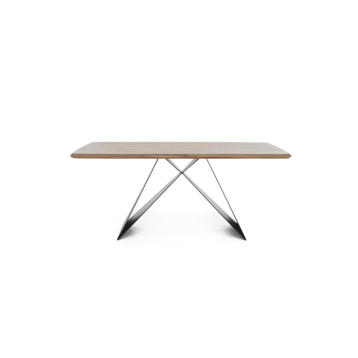 Lucio 170cm Dining Table with 150cm Bench and 2 Faux Leather Swivel Chairs - Brown – image 5