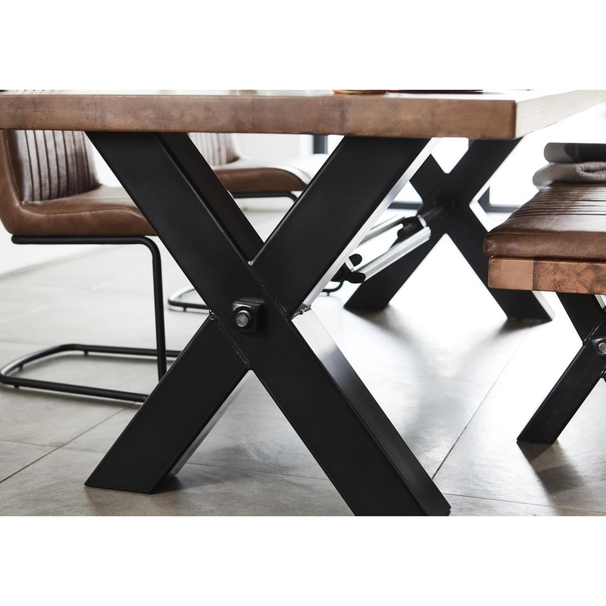 Terra Dining Table and 6 Grey Chairs - Brown – image 5