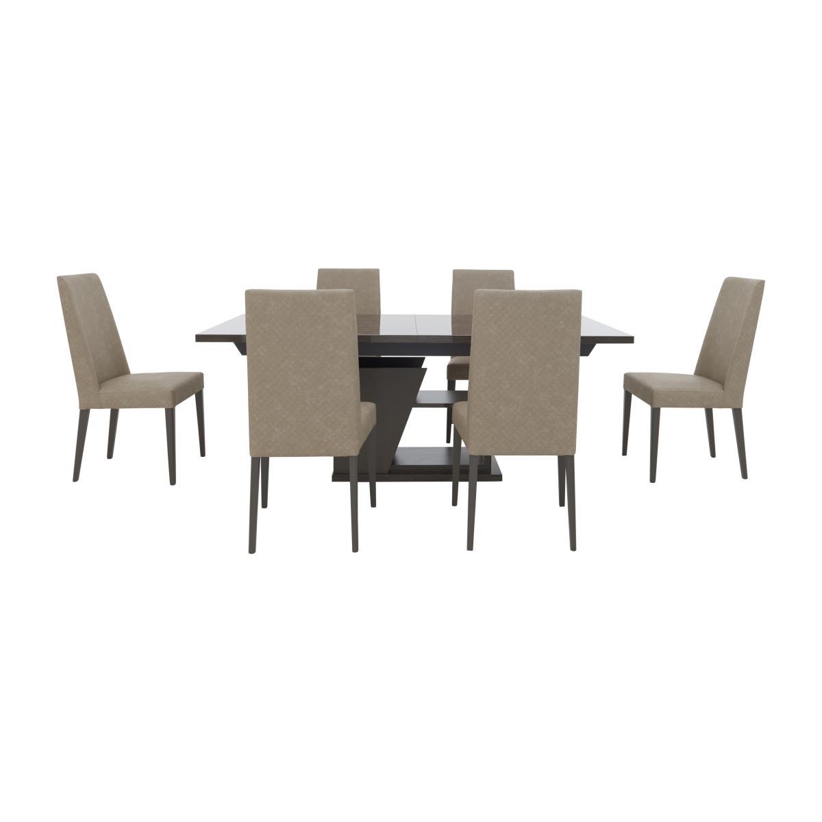 ALF - Trillo Dining Table and 6 Chairs - 250-cm - Brown – image 1
