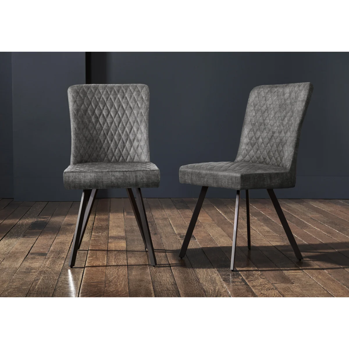 Earth Star Base Dining Table and 4 Chairs - 140-cm - Graphite – image 3
