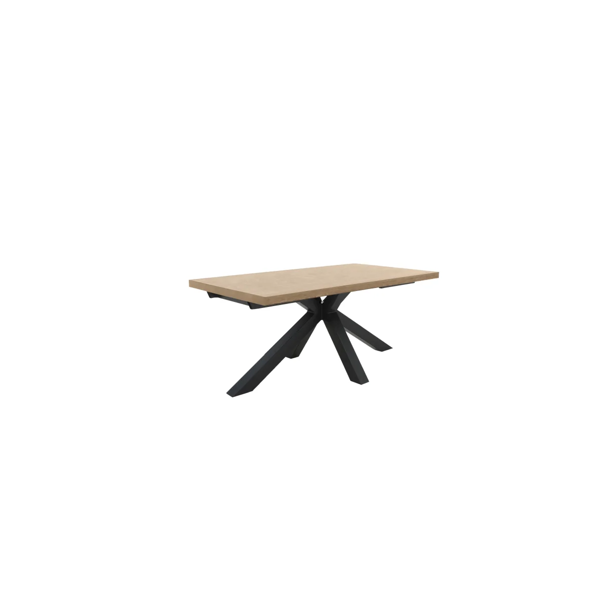 Earth Star Base Dining Table and 4 Chairs - 140-cm - Graphite – image 4