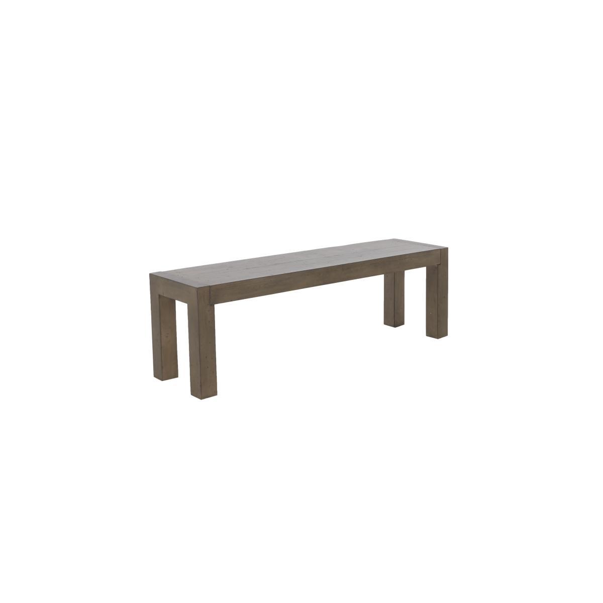 Folsom Square Dining Table and 2 Dining Benches Set - Brown – image 6