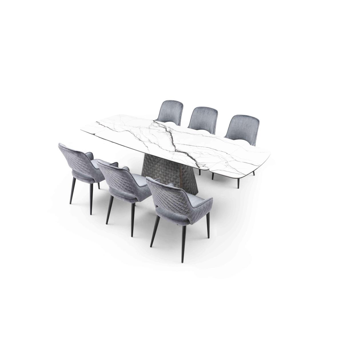 Basque Extending Dining Table with 6 Chairs - 150-cm – image 3