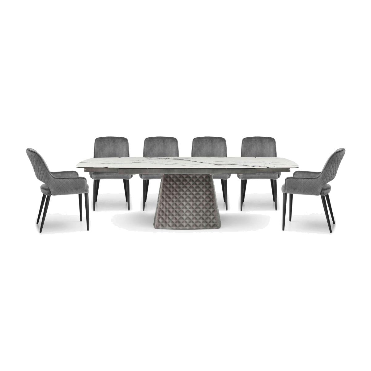 Basque Extending Dining Table with 6 Chairs - 150-cm – image 1