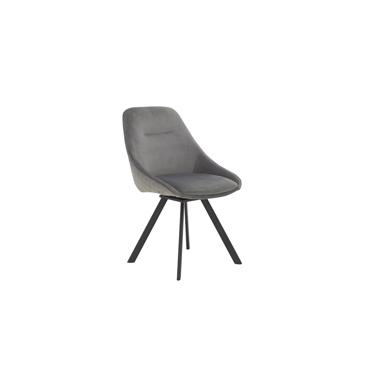 Arctic Extending Dining Table with Graphite Top and 6 Swivel Chairs – image 7