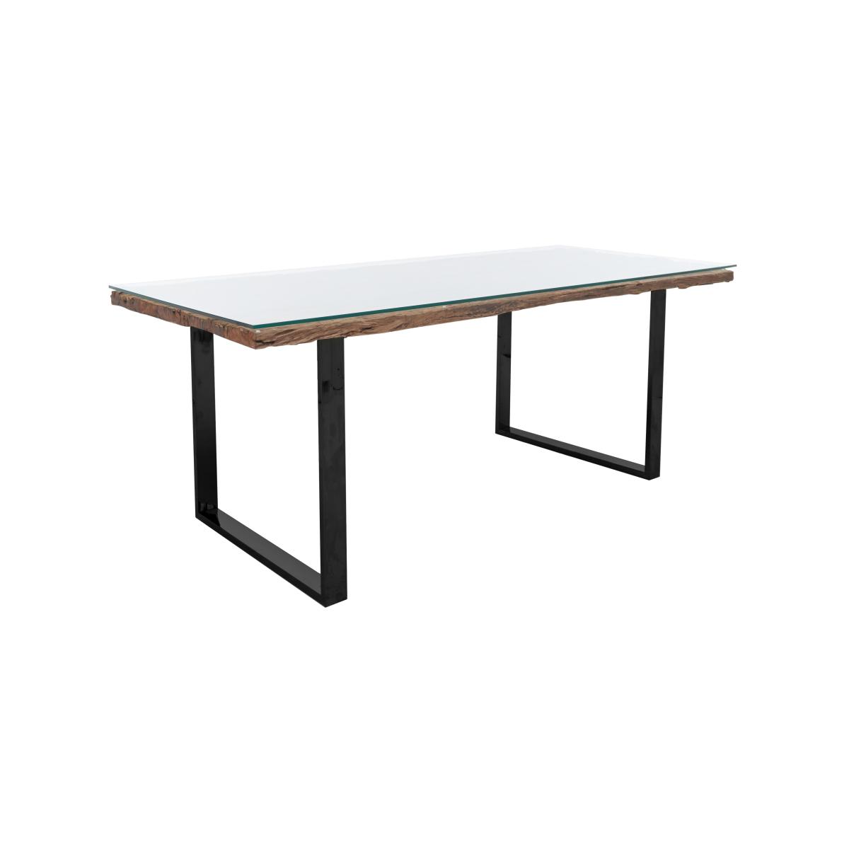 Noir Dining Table with U-Leg Base and 6 Chairs - 180-cm - Taupe – image 5