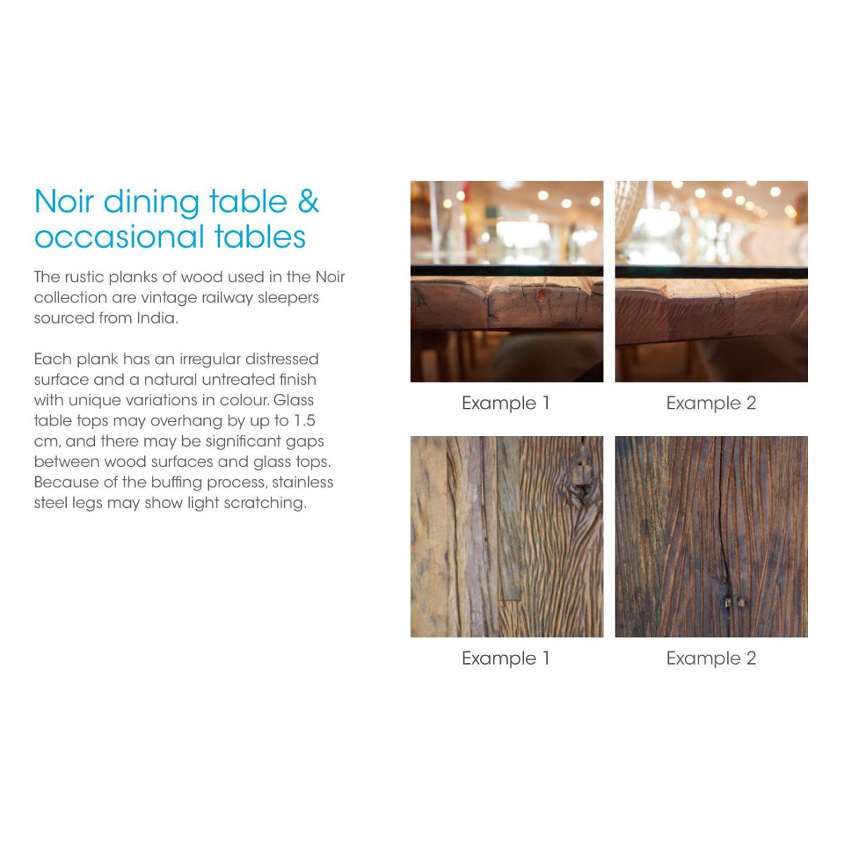 Noir Dining Table with U-Leg Base and 6 Chairs - 180-cm - Taupe – image 10