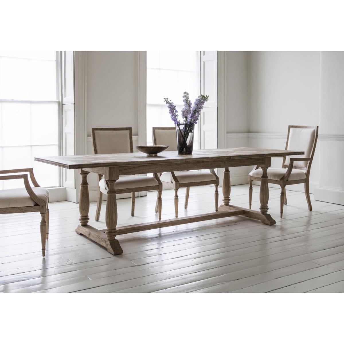 Riviera Extending Table and 4 Dining Chairs - Brown – image 2