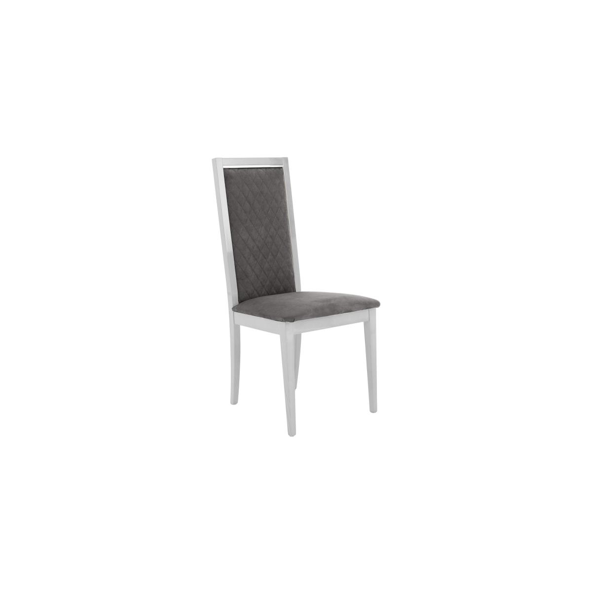 Palazzo 160cm Extending Dining Table in Glossy White with 8 Rombi Chairs - Aquos Dark Grey – image 3