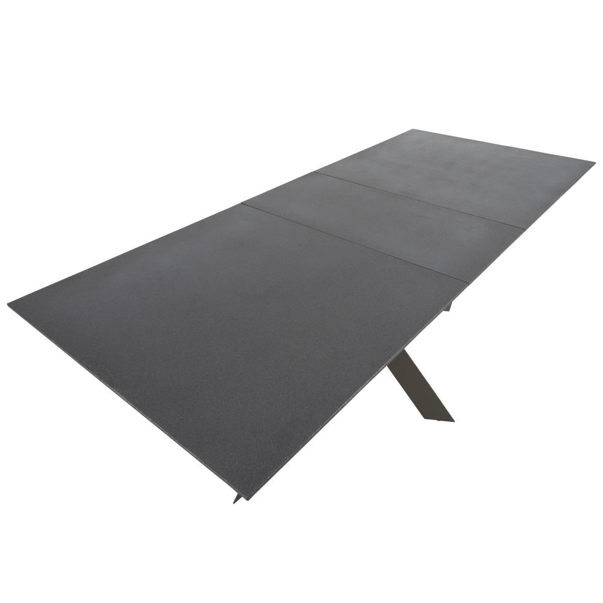 Samurai Extending Dining Table and 6 Faux Leather Dining Chairs – image 3