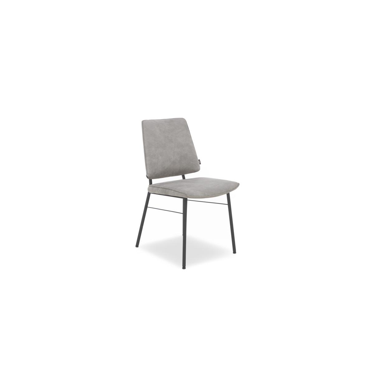 Habufa - Montreal Dining Table with U-Shaped Legs and 6 Fausto Chairs - Grey – image 2