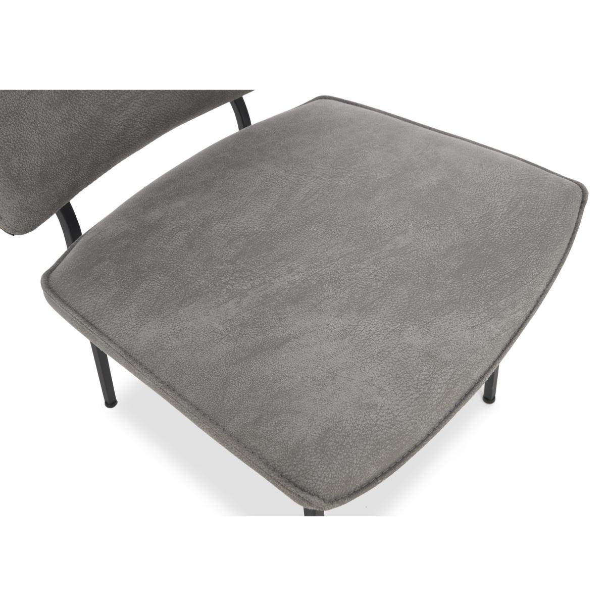 Habufa - Montreal Dining Table with U-Shaped Legs and 6 Fausto Chairs - Grey – image 3
