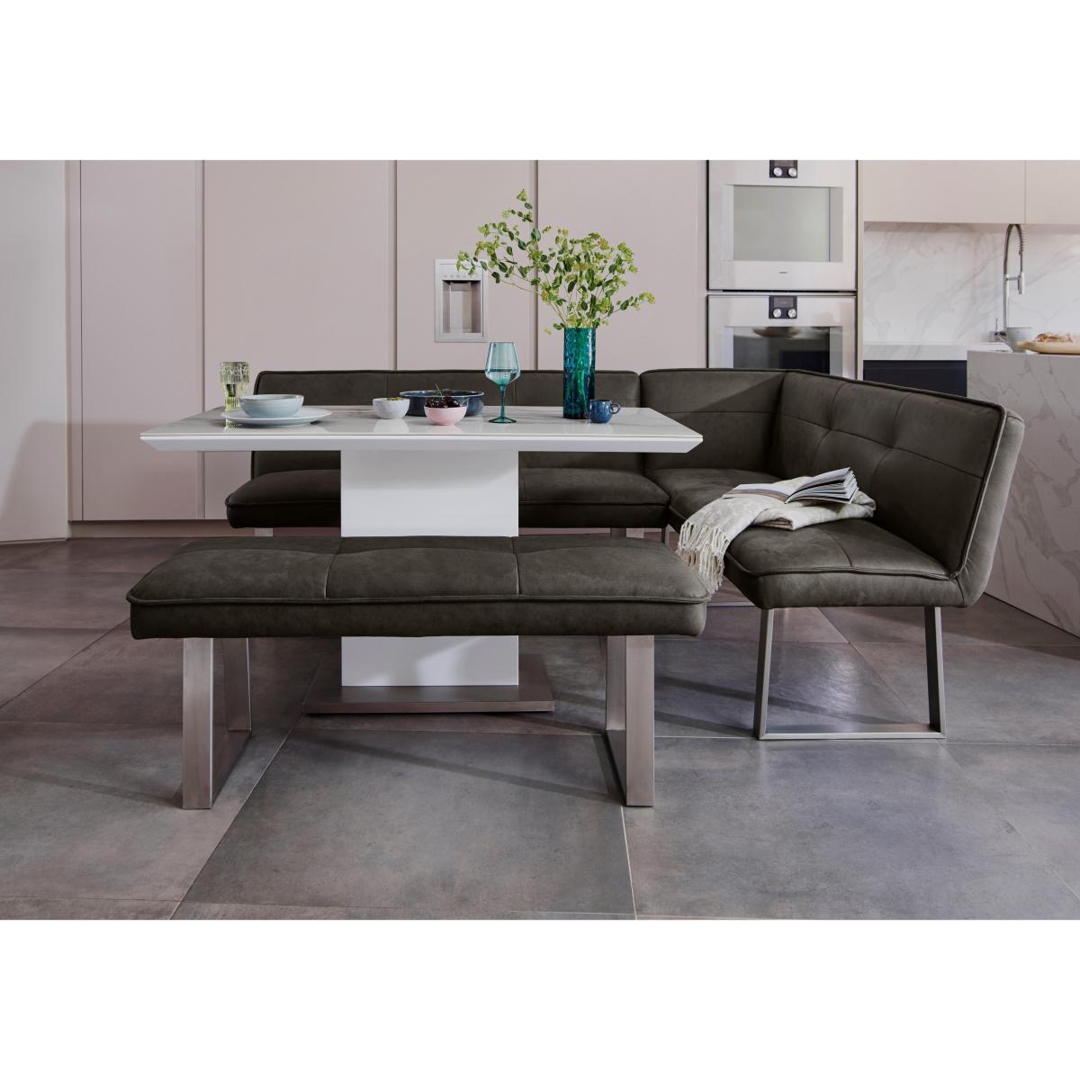 Central Park Dining Table, Right Hand Facing Corner Bench and Standard Bench Set Multi-saver Set - Grey – image 2