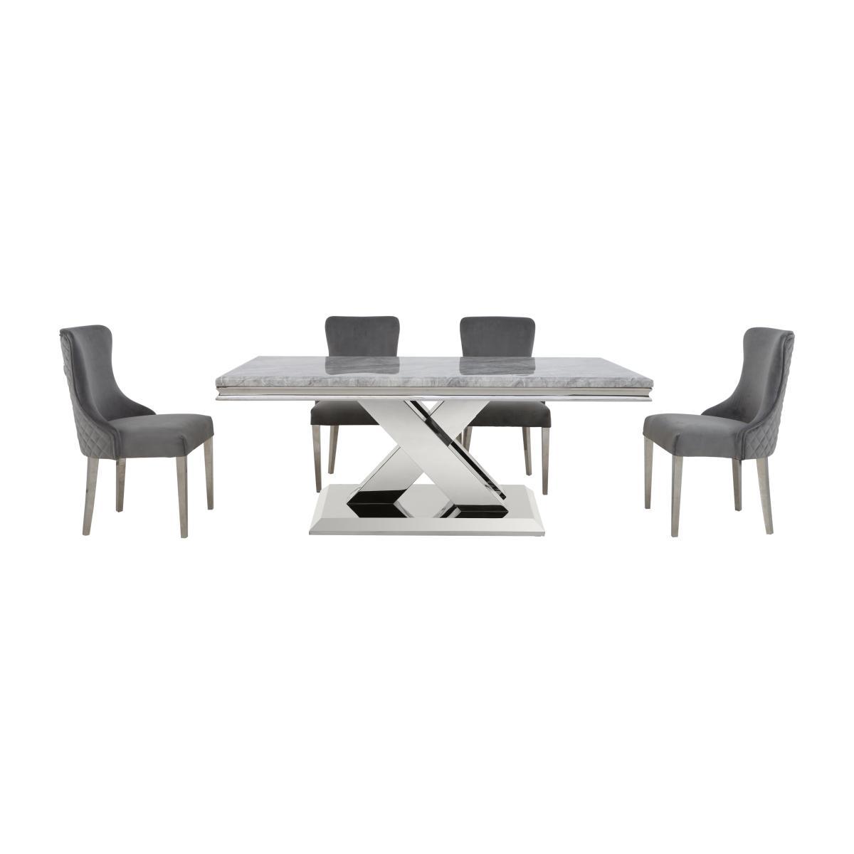 Dolce Dining Table and 4 Side Chairs – image 1