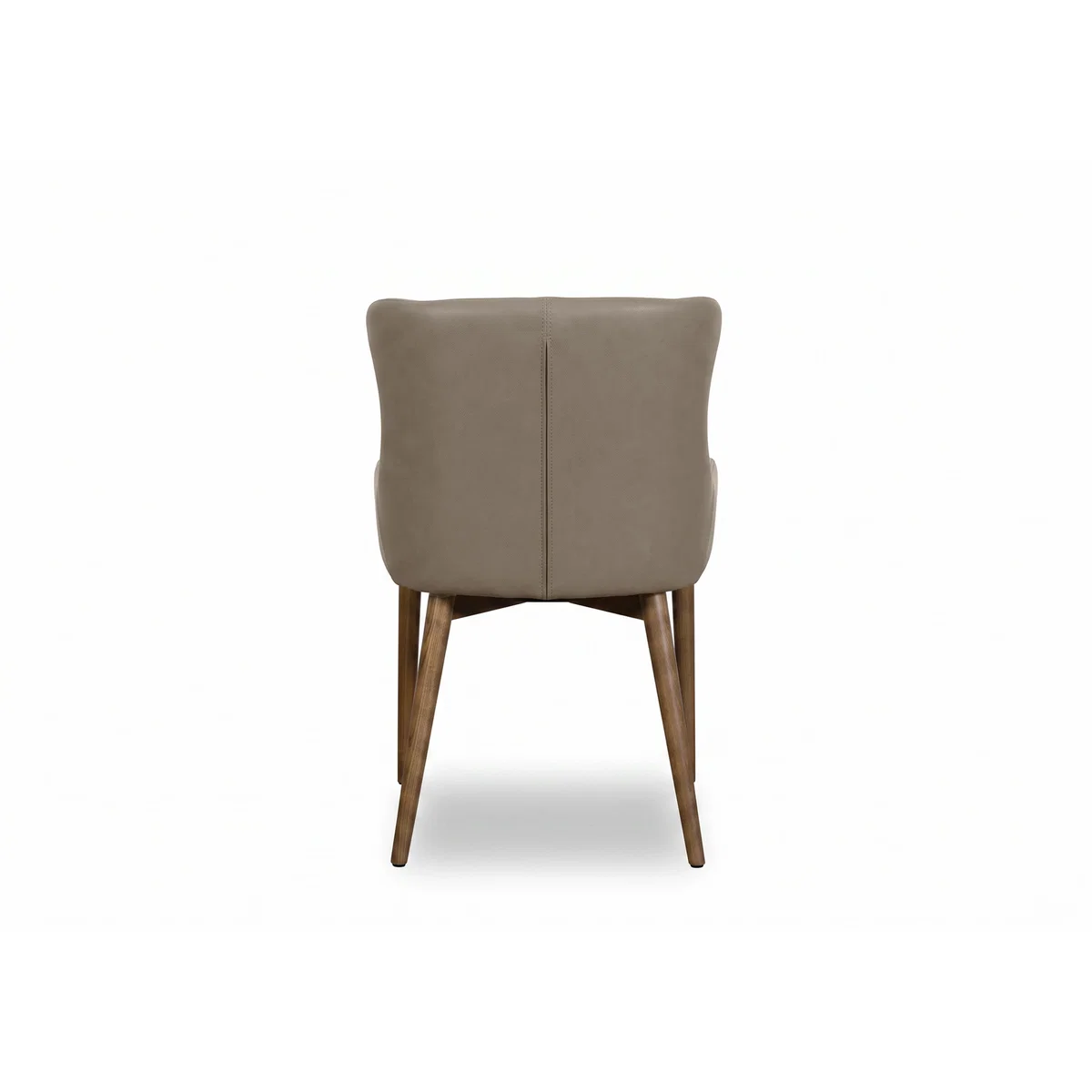 Sansa Rectangular Draw Leaf Extending Dining Table and 4 Faux Leather Chairs with Wooden Legs - Taupe - In Time for Christmas – image 9