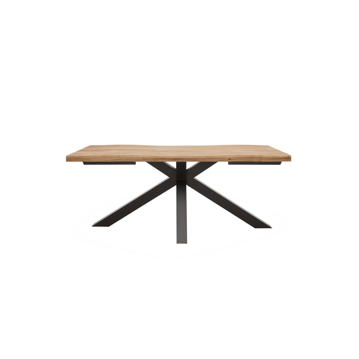 Earth Large Live Edge Dining Table with a Large Bench and 4 Chairs - Graphite – image 4