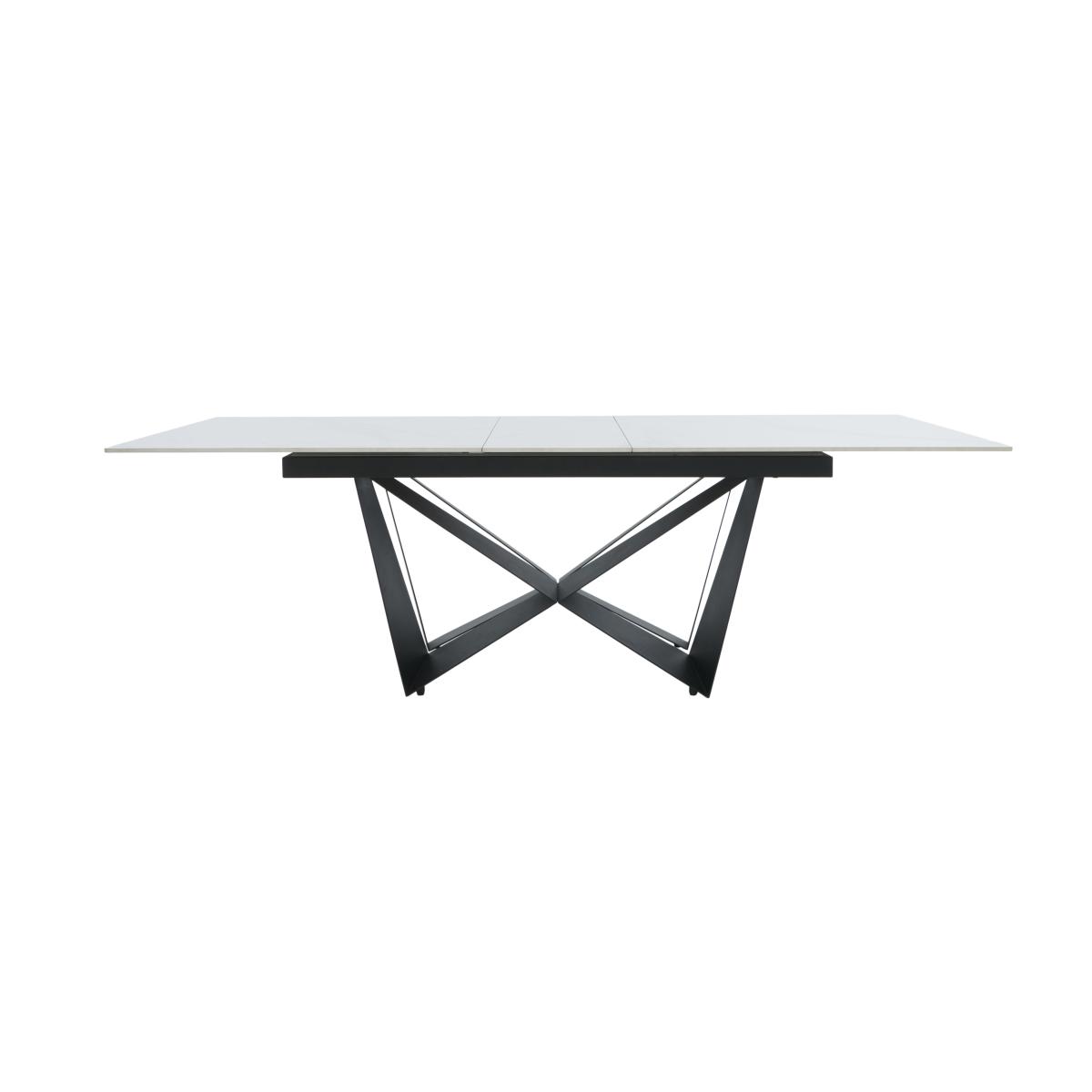 Marvel Black 200 cm Extending Dining Table and 4 Swivel Chairs - Charcoal – image 9