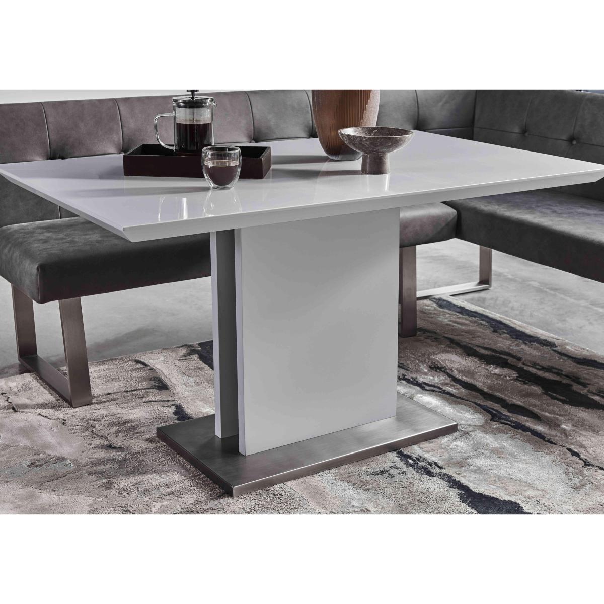 Park Avenue Dining Table, Left-Hand Facing Corner Bench and Standard Bench Dining Set - Grey – image 3