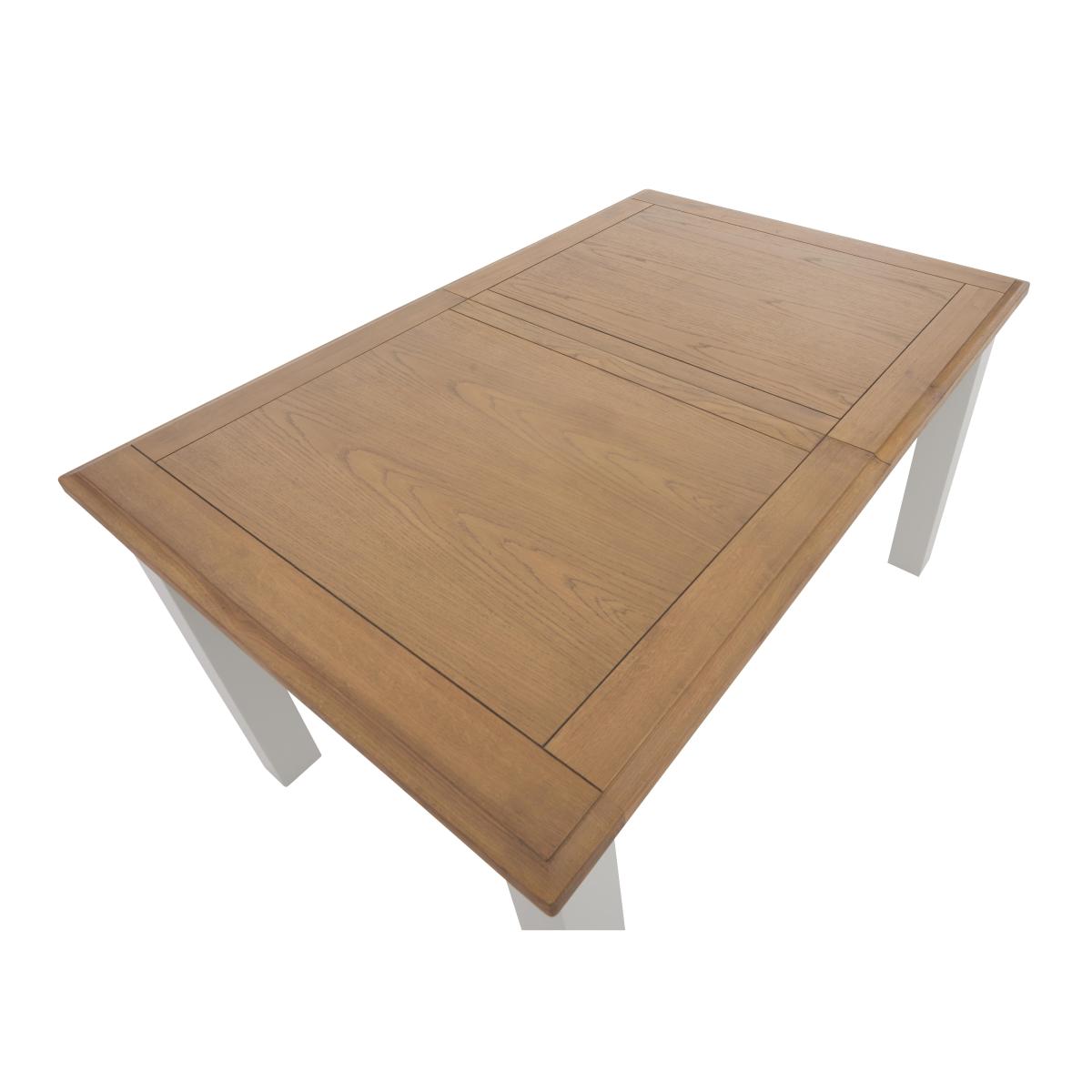 Furnitureland - Hamilton Rectangular Extending Dining Table and 4 Button Back Chairs - Charcoal – image 3