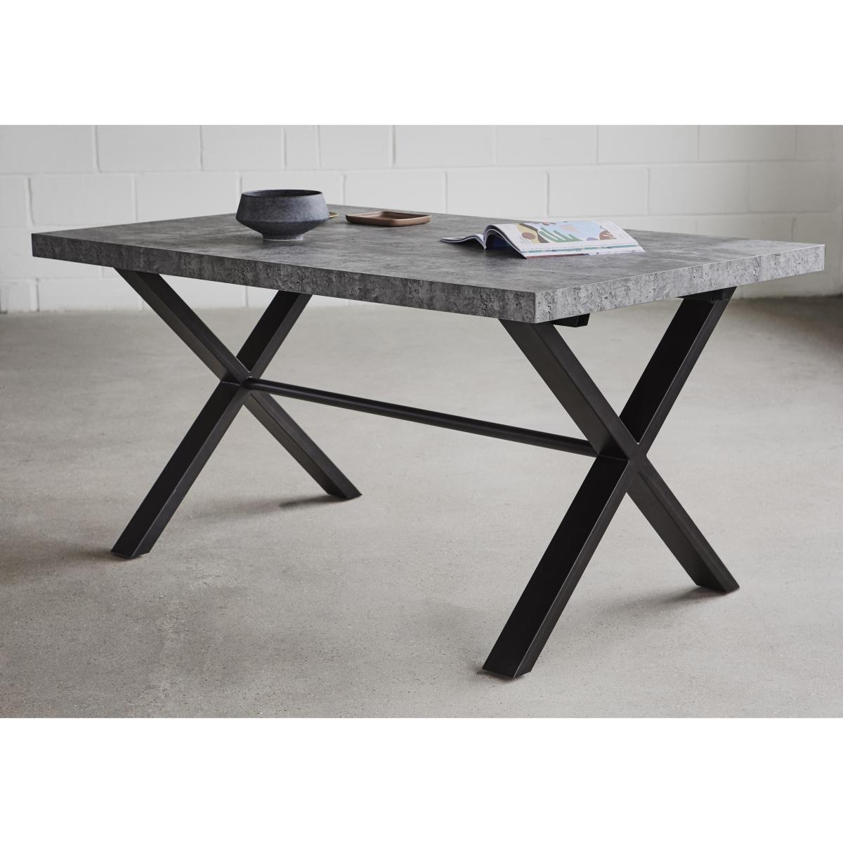 Moon Dining Table with 4 Cantilever Chairs and Bench Set - 150-cm – image 2