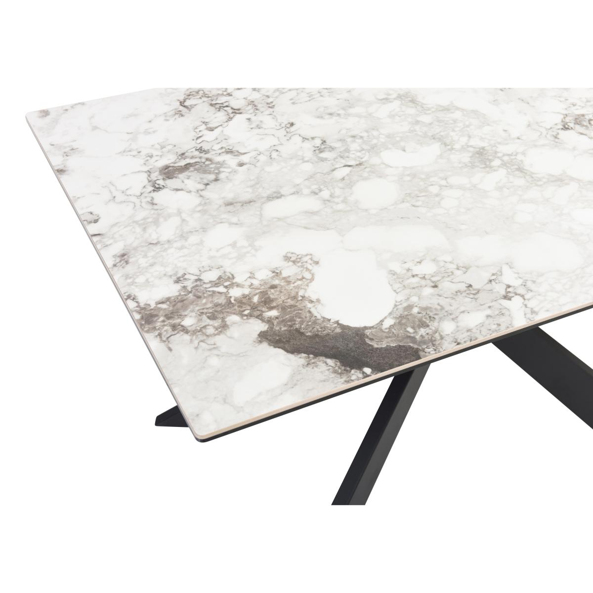 Kos Dining Table with 6 Velvet Dining Chairs Dining Set - Grey – image 3