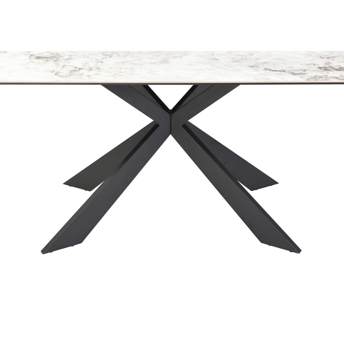 Kos Dining Table with 6 Velvet Dining Chairs Dining Set - Grey – image 4