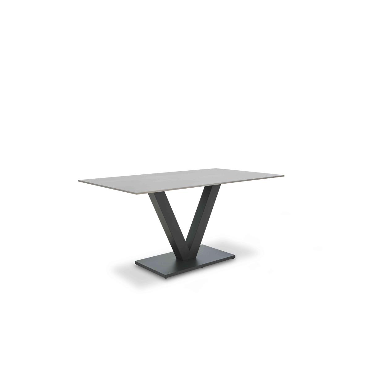 Ion Fixed Dining Table with 4 Chairs - 160-cm - Dark Grey – image 6