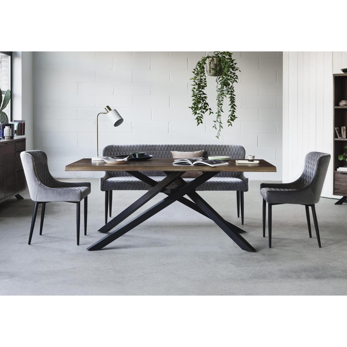 Sapporo Table, 2 Chairs and Bench Dining Set - Grey – image 2