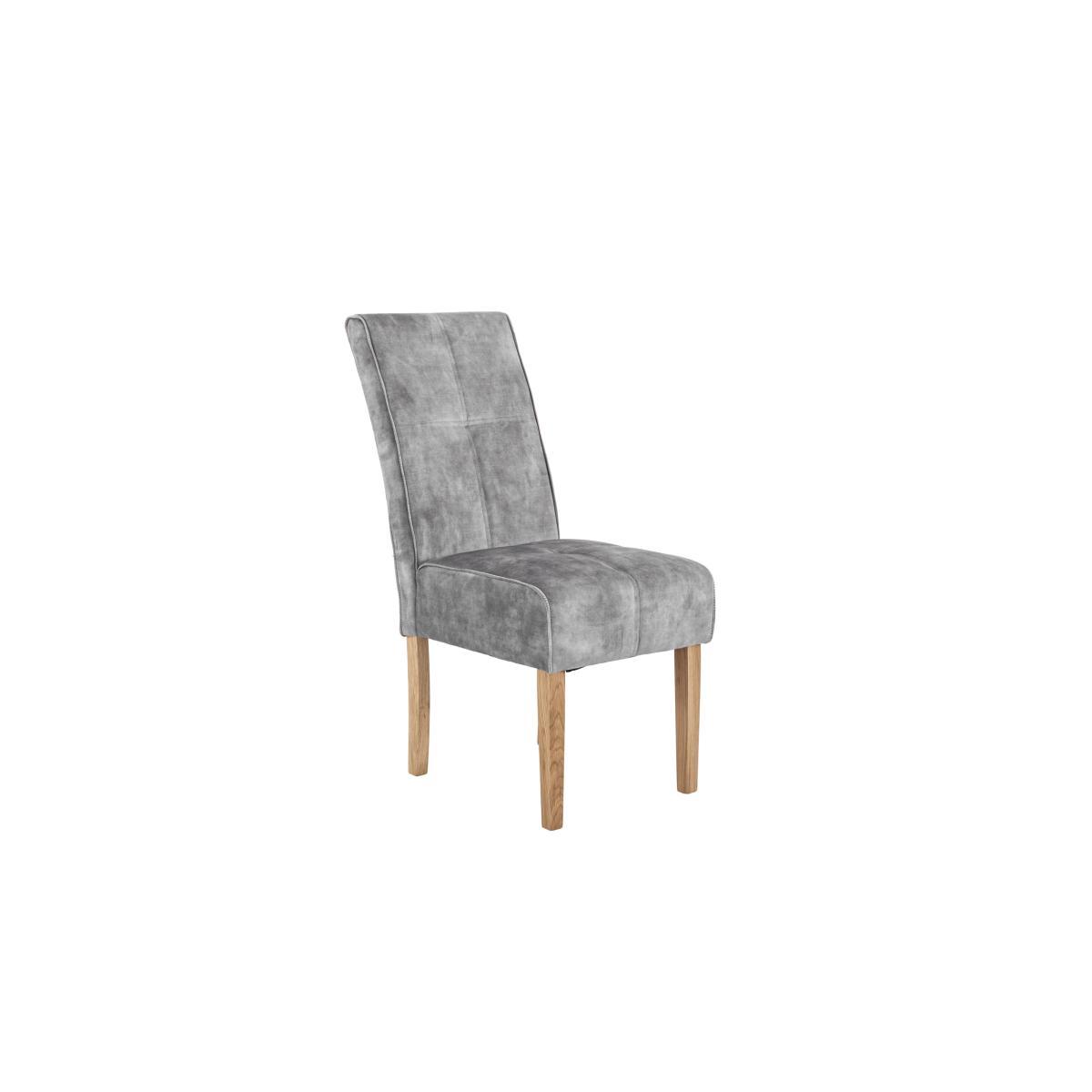 Furnitureland - California Solid Oak Rectangular Extending Table and 4 Velvet Fabric Dining Chairs – image 9