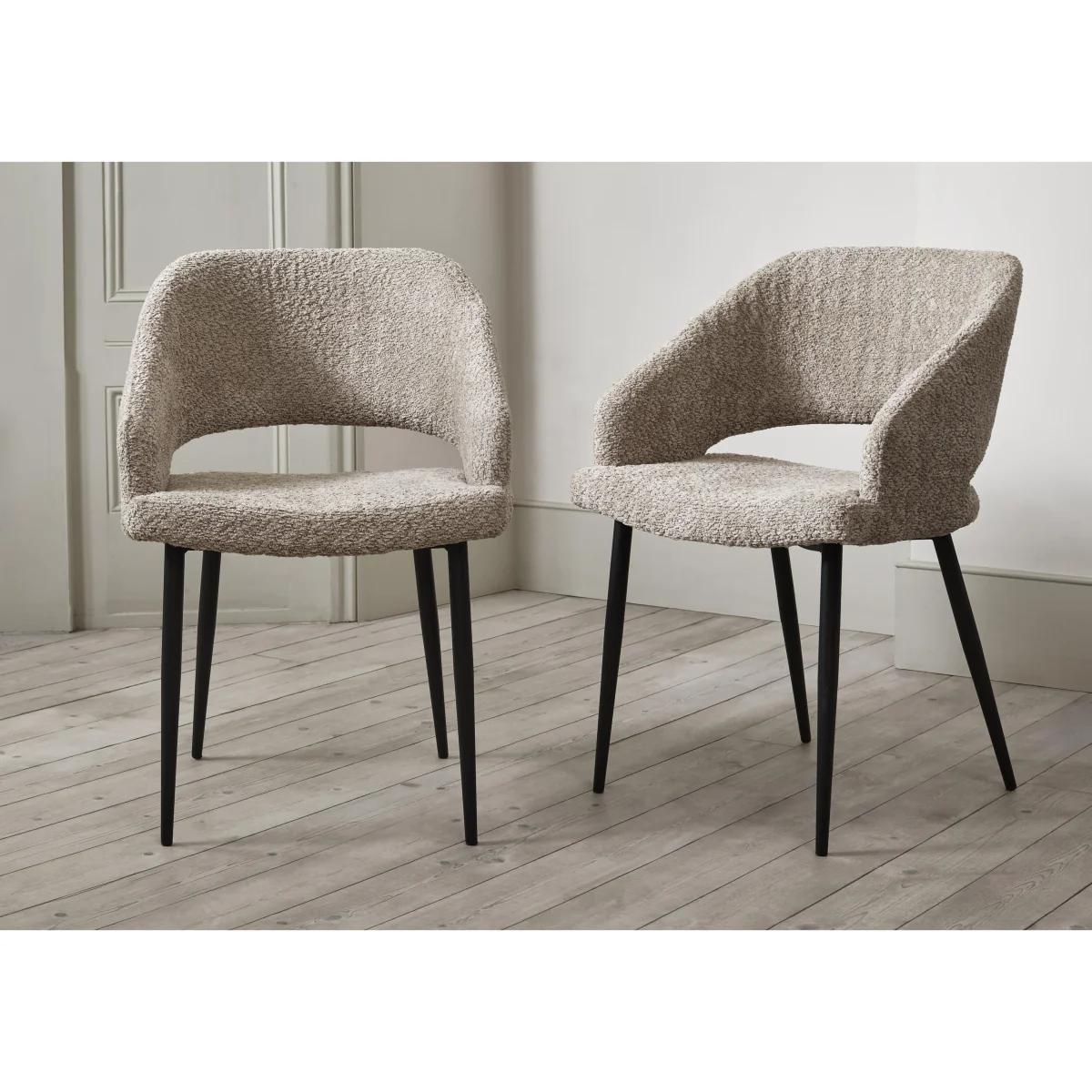 Romeo Oval Dining Table and 6 Fabric Chairs - 200-cm - Dining Room Furniture - In Time for Christmas – image 5