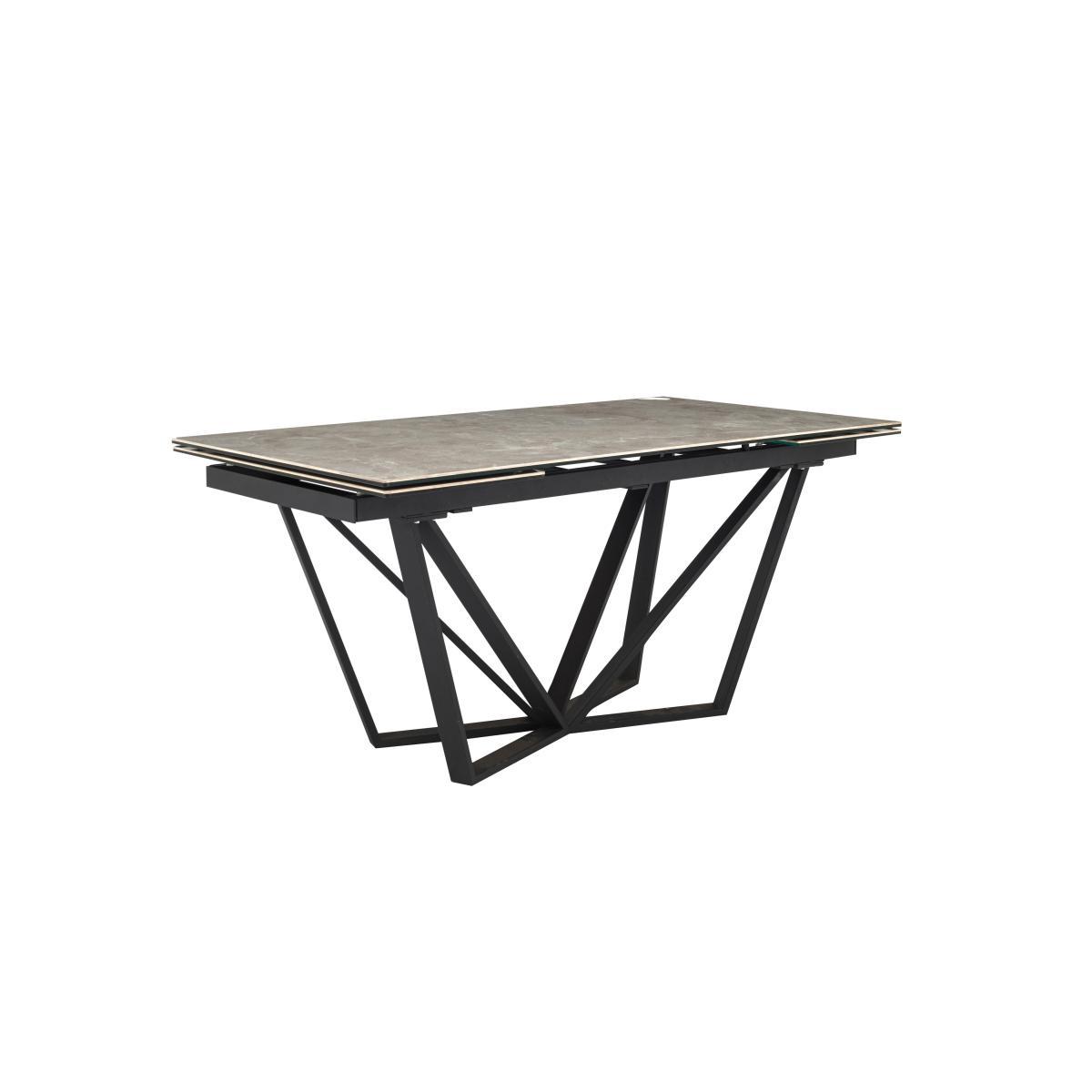 Aquila Extending Dining Table and 4 Swivel Dining Chairs - Grey – image 9