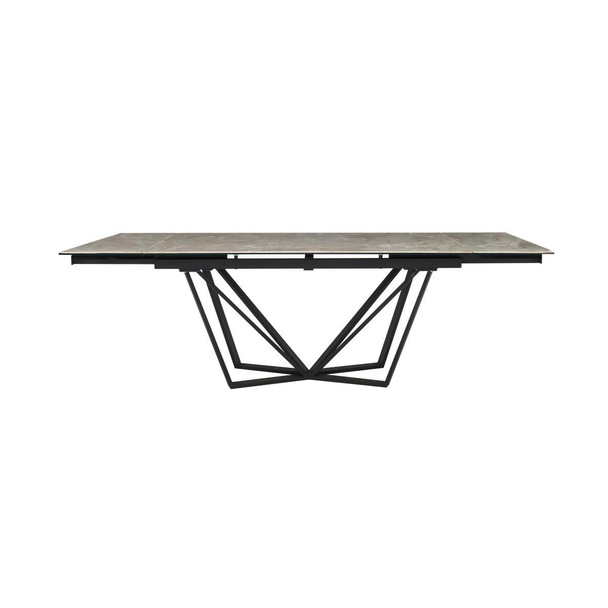 Aquila Extending Dining Table and 4 Swivel Dining Chairs - Grey – image 10