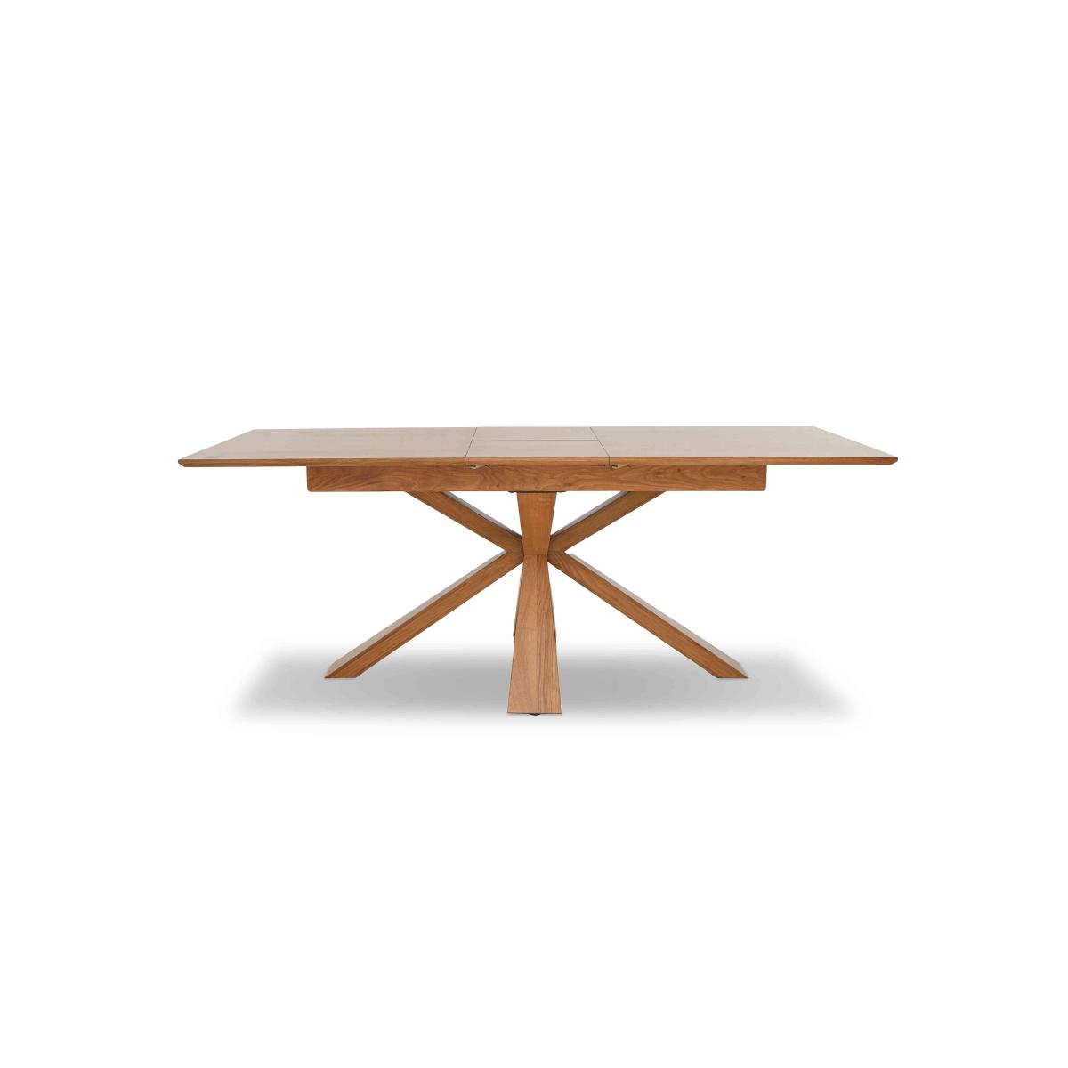 Hanoi Extending Table with Wooden Base and 6 Faux Leather Dining Chairs – image 6