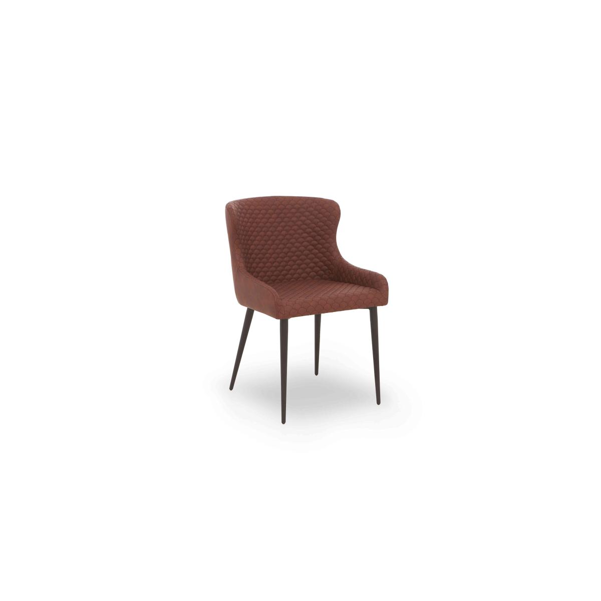 Hanoi Extending Table with Wooden Base and 6 Faux Leather Dining Chairs – image 7