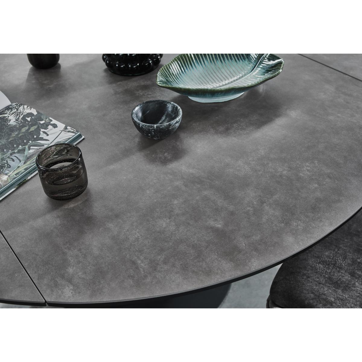Enterprise Round Extending Table with 4 Swivel Dining Side Chairs and 2 Swivel Dining Arm Chairs Dining Set – image 2