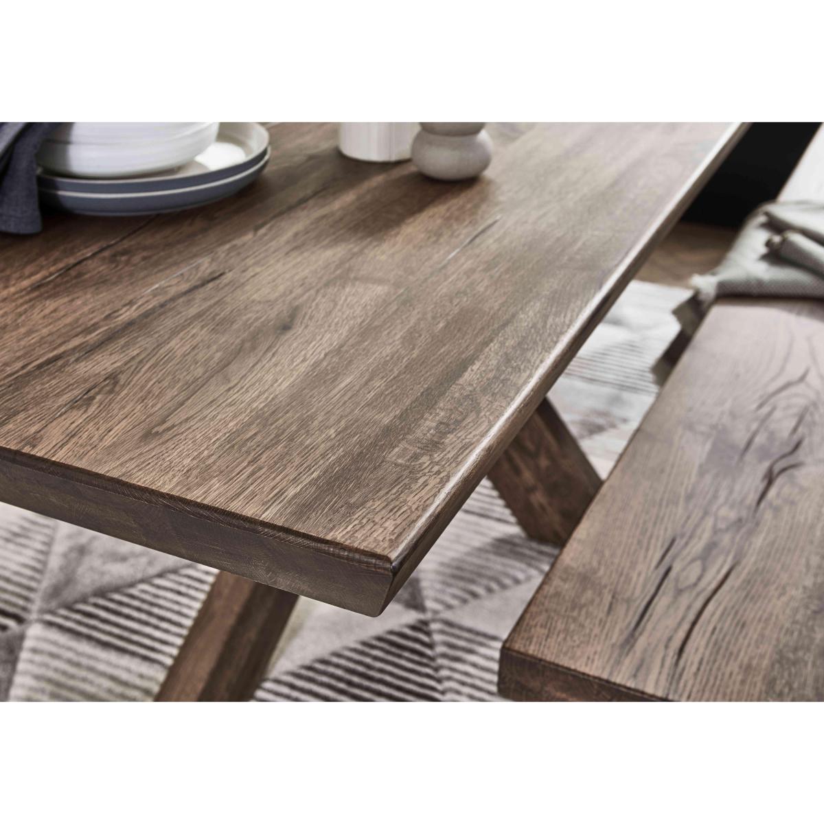 Bodahl - Loki Dining Table with 3 Grey Cantilever Chairs and Bench Set - Old Bassano – image 3