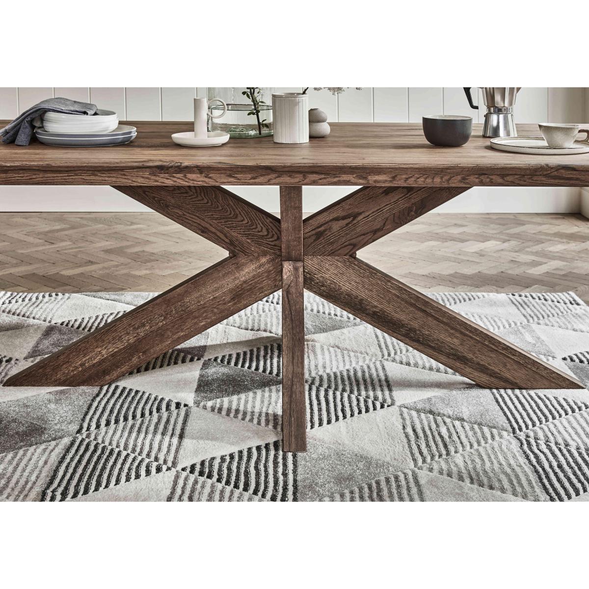 Bodahl - Loki Dining Table with 3 Grey Cantilever Chairs and Bench Set - Old Bassano – image 4