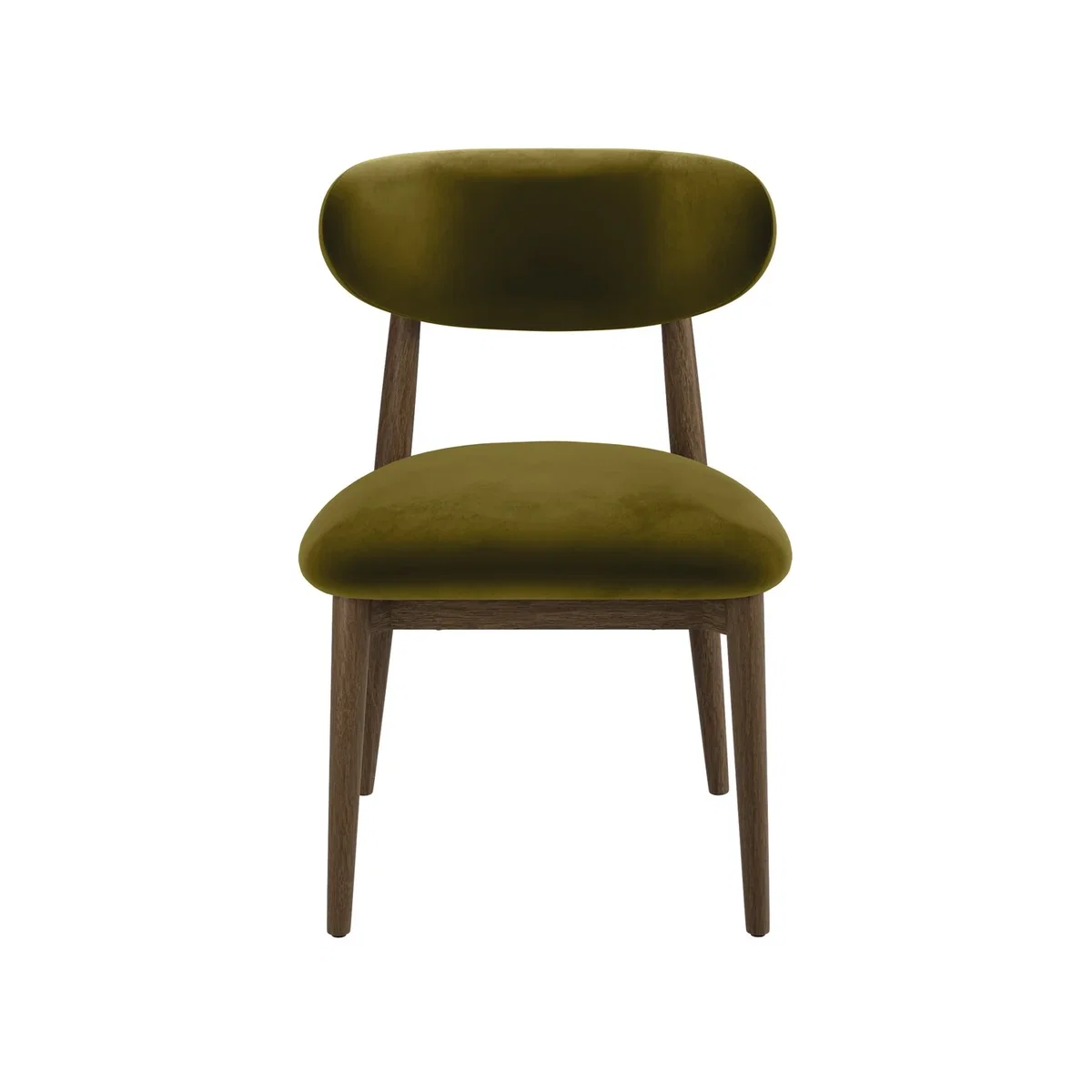 Walnut Finish Extendable Dining Table Set with 6 Green Upholstered Dining Chairs - Seats 6 - Jarel – image 10