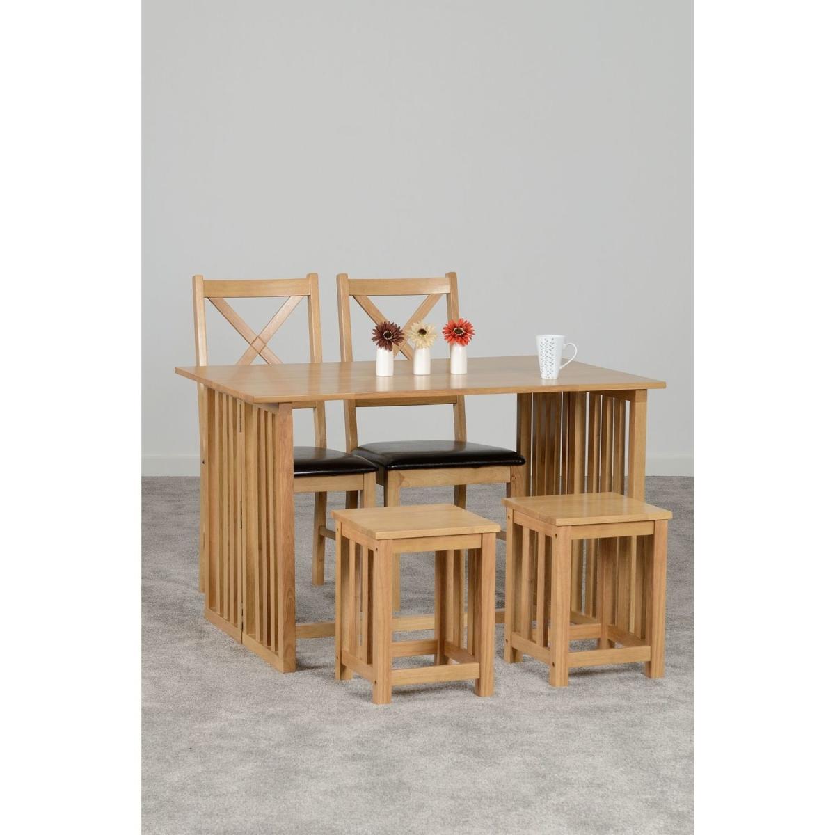 Richmond Foldaway Dining Set Oak Effect – image 6