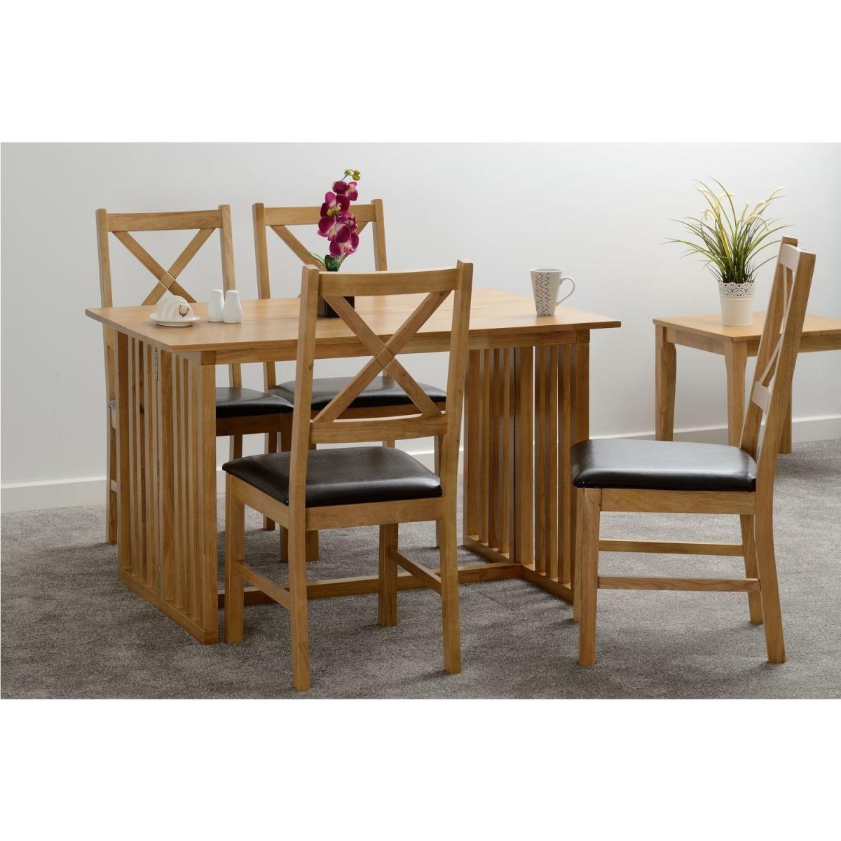 Richmond Foldaway Dining Set Oak Effect – image 9