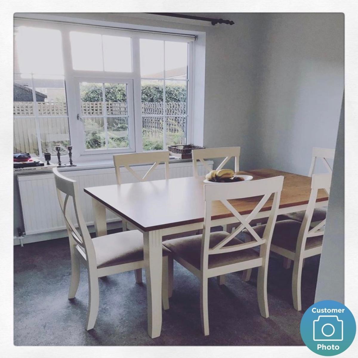 Julian Bowen Davenport Dining Set with 6 Davenport Chairs – image 4