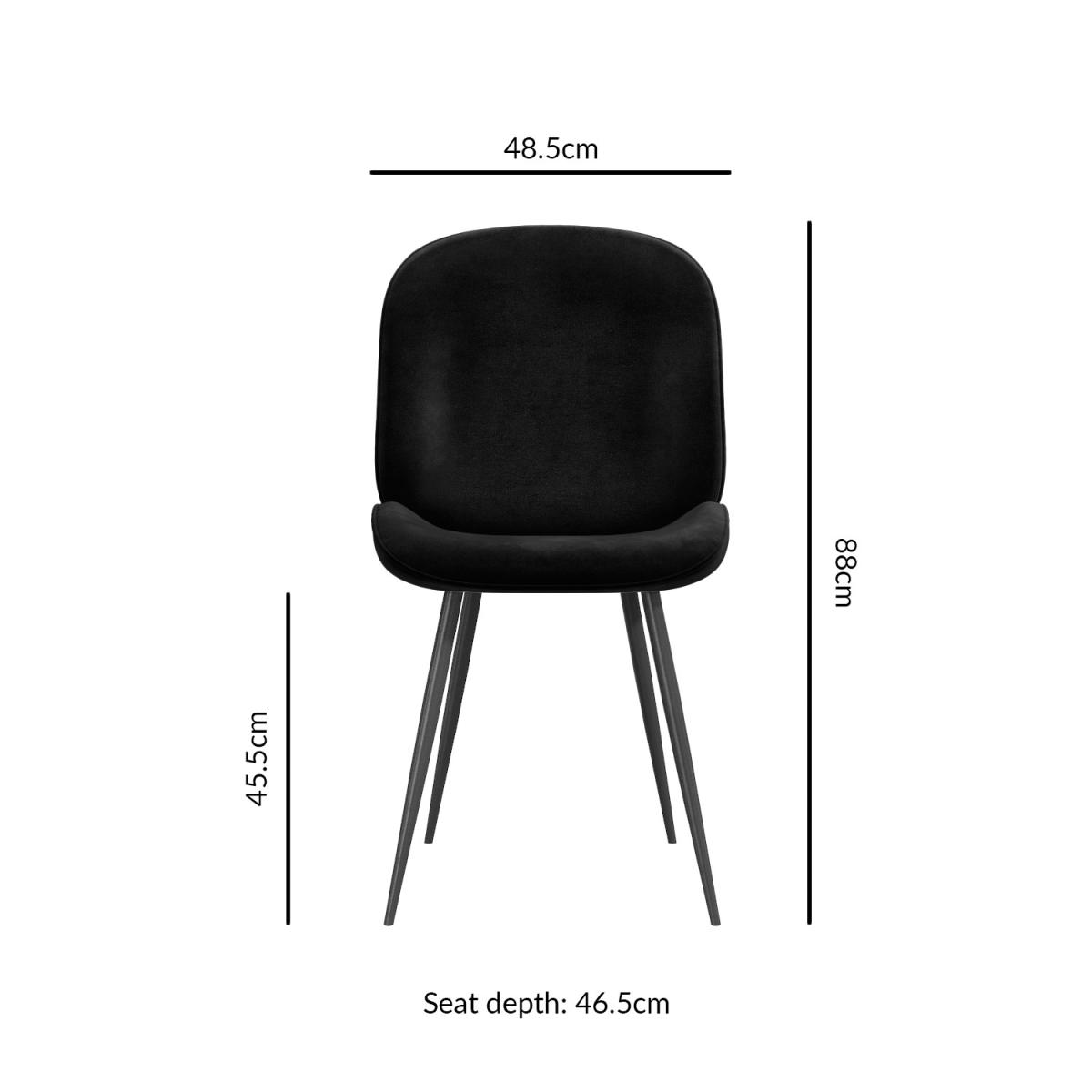 White Gloss Dining Table with 8 Black Velvet Dining Chairs - Rochelle – image 5