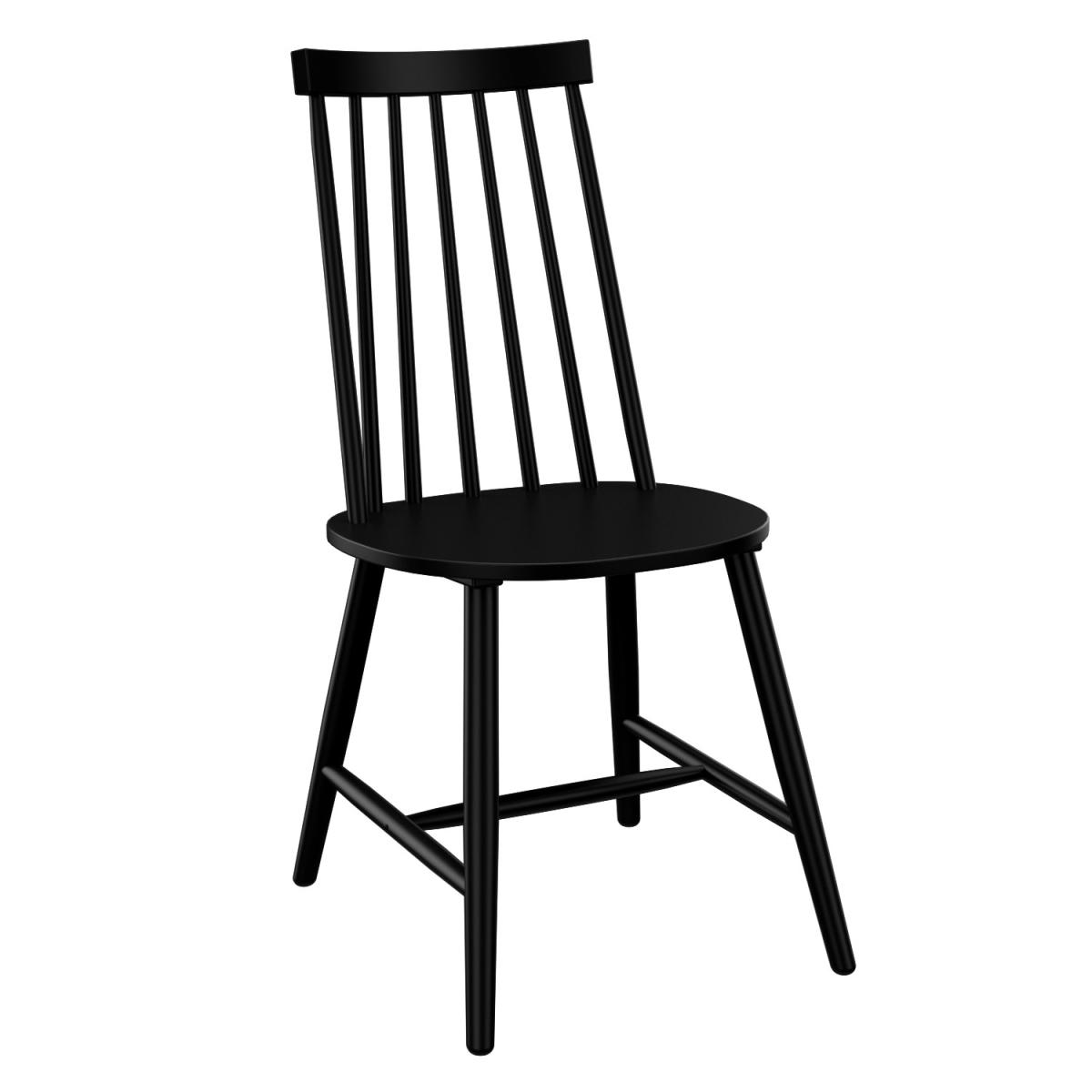 Extendable Round to Oval Black Dining Table with 6 Black Wooden Spindle Dining Chairs - Karie – image 7