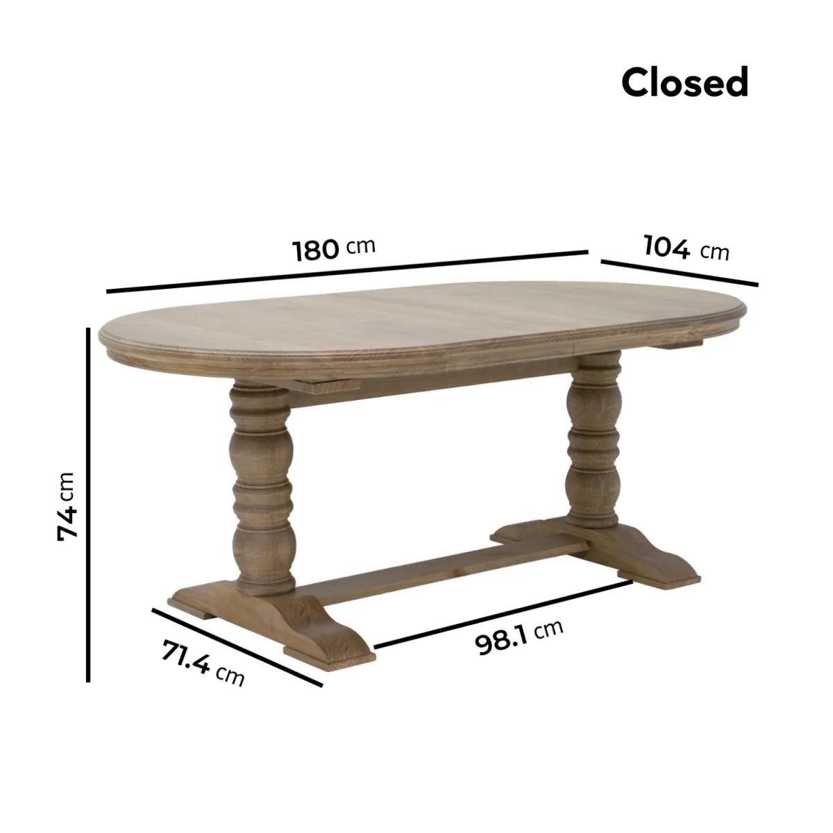 Farmhouse Extending Dining Table Set with 6 Sage Green Velvet Dining Chairs - Madeline – image 3
