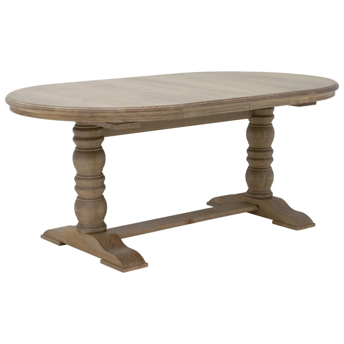 Farmhouse Extending Dining Table Set with 6 Sage Green Velvet Dining Chairs - Madeline – image 5