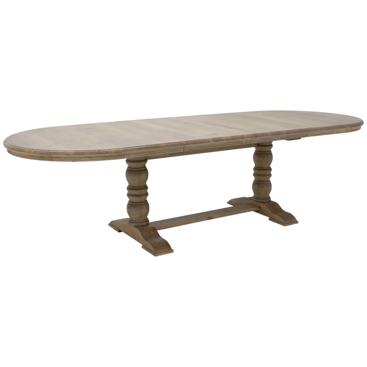 Farmhouse Extending Dining Table Set with 6 Sage Green Velvet Dining Chairs - Madeline – image 7