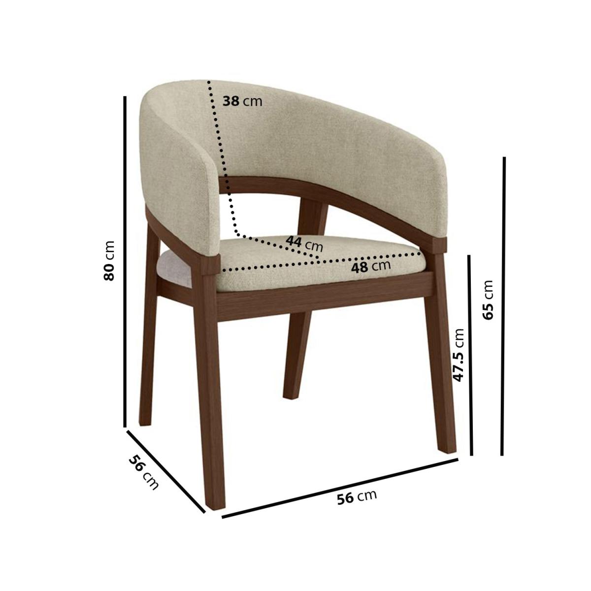 Small Walnut Drop Leaf Extendable Dining Table Set with 2 Upholstered Beige Chairs - Seats 2 - Nell – image 4